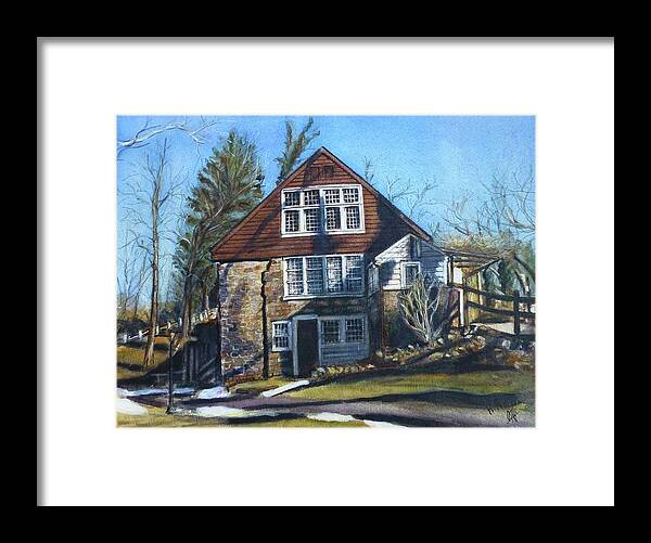 Phillips Mill Framed Print featuring the painting Phillips Mill by Henrieta Maneva