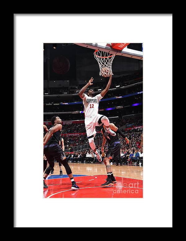 Nba Pro Basketball Framed Print featuring the photograph Phoenix Suns V La Clippers by Andrew D. Bernstein