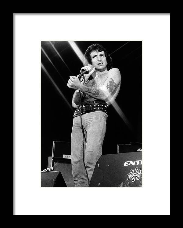 Heavy Metal Framed Print featuring the photograph Photo Of Ac Dc And Bon Scott And Acdc by Erica Echenberg