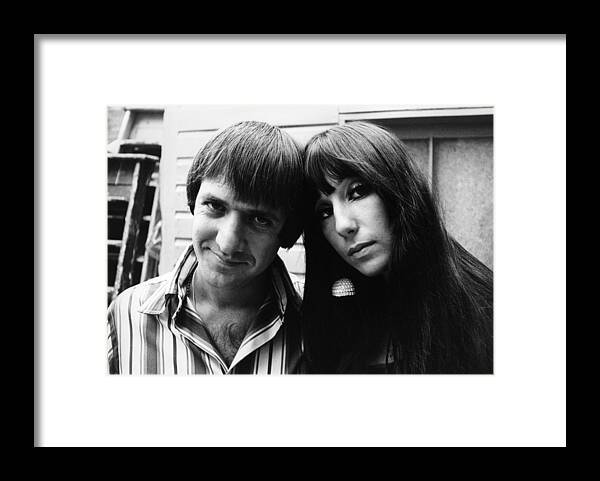 Cher Framed Print featuring the photograph Photo Of Cher And Sonny Bono And Sonny by Ivan Keeman