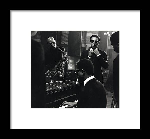 Music Framed Print featuring the photograph Photo Of Max Roach And Sonny Rollins by David Redfern