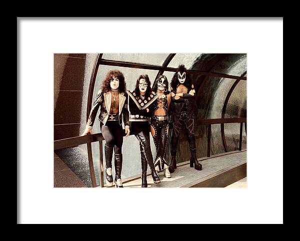 Kiss Framed Print featuring the photograph Photo Of Paul Stanley And Kiss And Ace by Steve Morley
