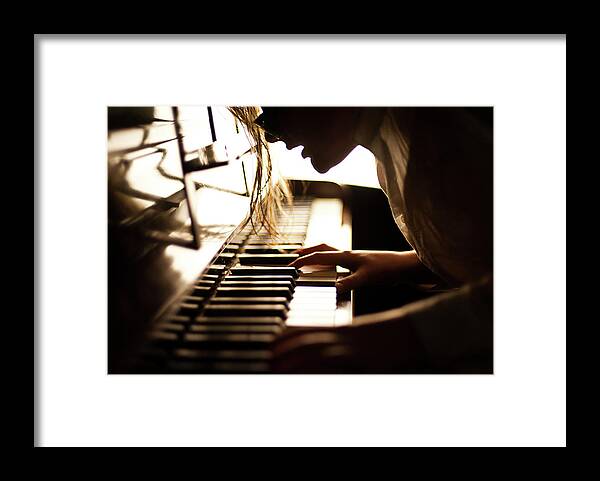 Piano Framed Print featuring the photograph Pianist by Elizabeth Livermore