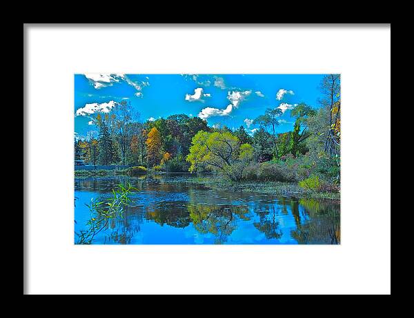 Landscape Framed Print featuring the photograph Feeling Blue by Marty Klar