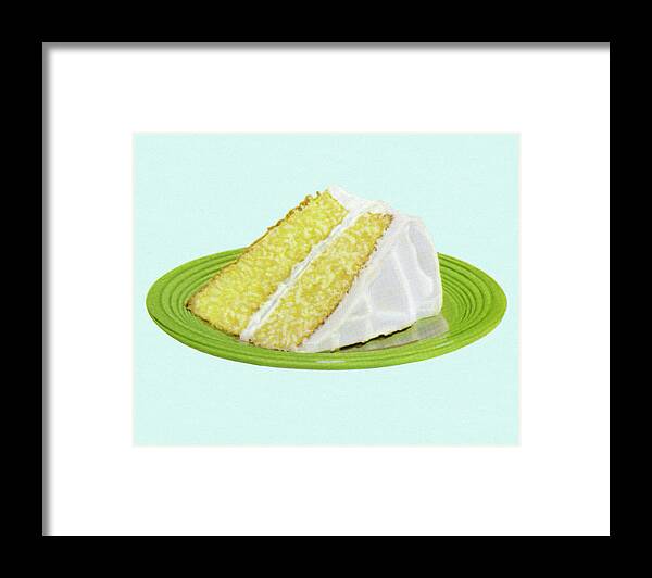Bake Framed Print featuring the drawing Piece of Cake by CSA Images