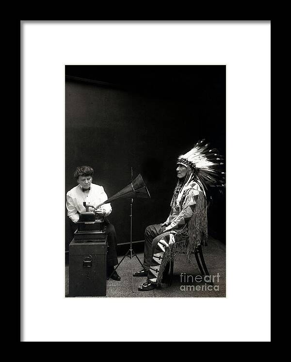 Indian Framed Print featuring the photograph Piegan Indian Mountain Chief by Carlos Diaz