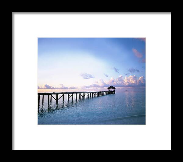 Outdoors Framed Print featuring the photograph Pier In Indian Ocean by Buena Vista Images
