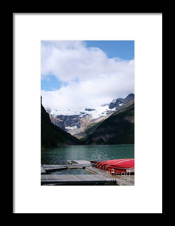 Canoe Framed Print featuring the photograph Pier by Javiabe