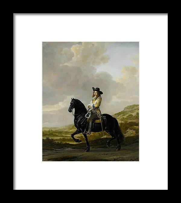 17th Century Art Framed Print featuring the painting Pieter Schout on Horseback by Thomas de Keyser