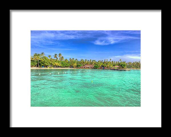 Trinidad And Tobago Framed Print featuring the photograph Pigeon Point, Tobago 2 by Nadia Sanowar