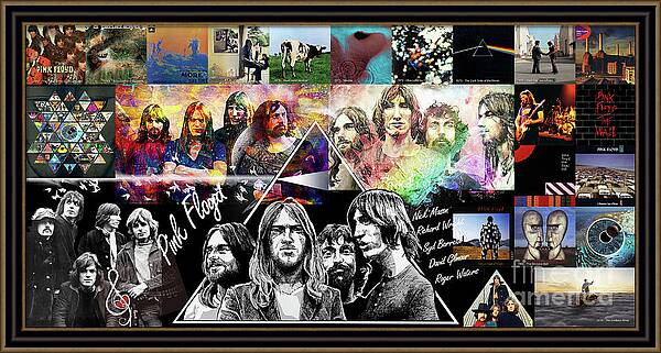 Famous Music Bands Collages, Pink Floyd