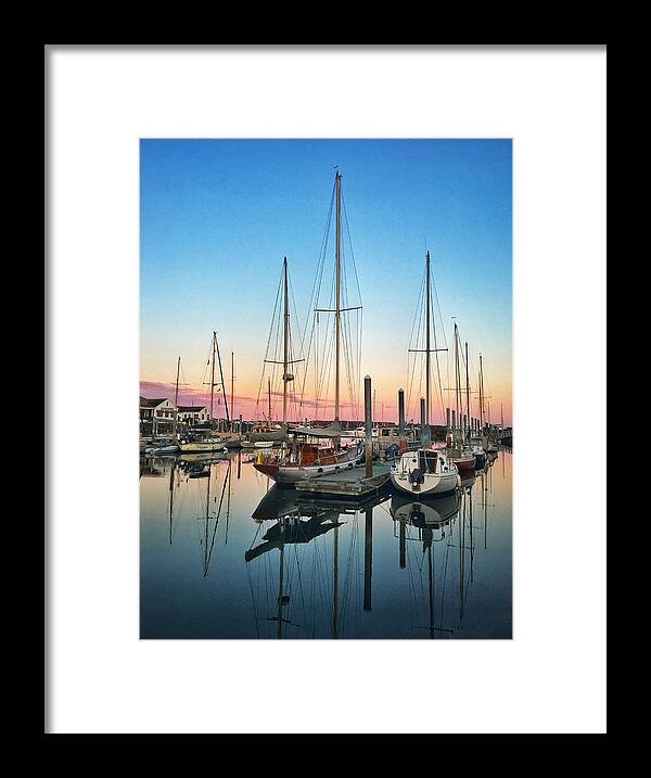 Golden Hour Framed Print featuring the photograph Pink Sunset Reflection by Jerry Abbott