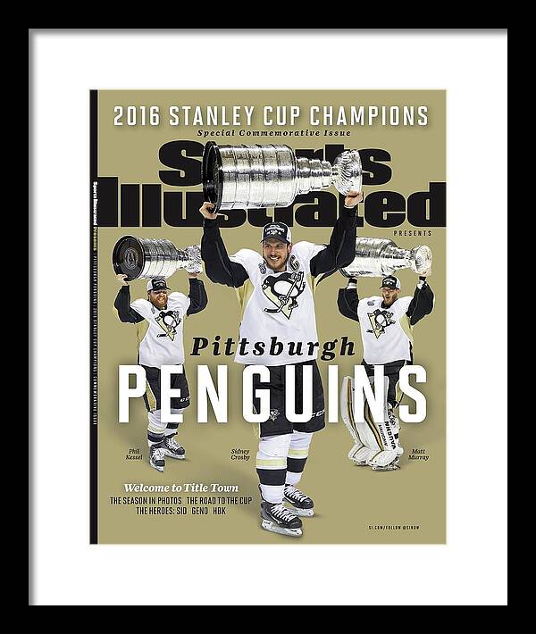 Playoffs Framed Print featuring the photograph Pittsburgh Penguins 2016 Stanley Cup Champions Sports Illustrated Cover by Sports Illustrated
