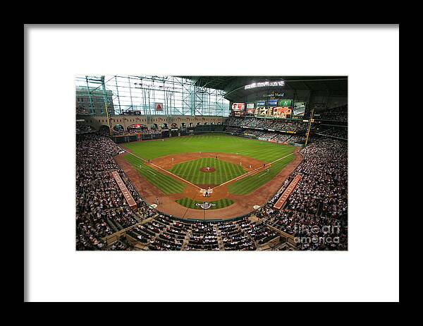 Scenics Framed Print featuring the photograph Pittsburgh Pirates V Houston Astros by Stephen Dunn