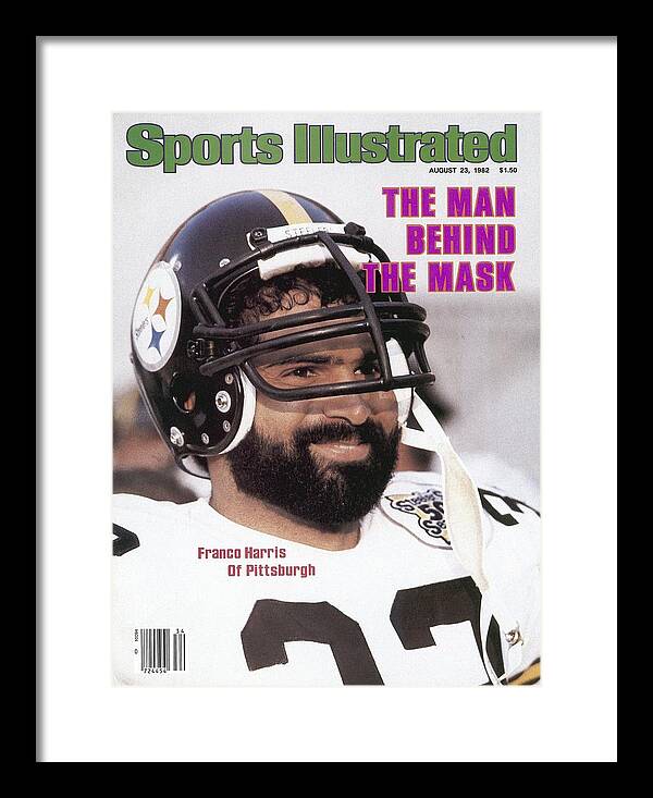 Magazine Cover Framed Print featuring the photograph Pittsburgh Steelers Franco Harris Sports Illustrated Cover by Sports Illustrated