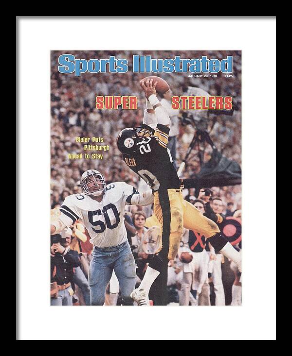 Pittsburgh Steelers Rocky Bleier, Super Bowl Xiii Sports Illustrated Cover  Framed Print