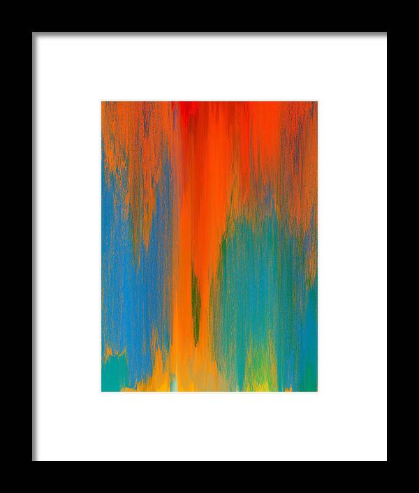 Abstract Framed Print featuring the painting Pixel Sorting 72 by Chris Butler