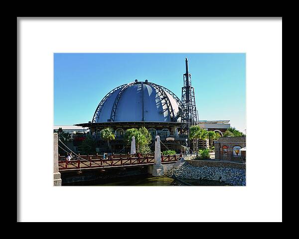 Architecture Framed Print featuring the photograph Planet Hollywood architecture work D by David Lee Thompson