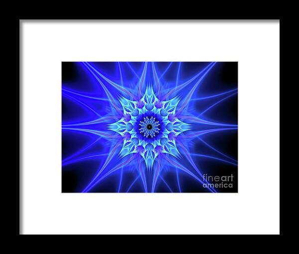 Hindu Framed Print featuring the photograph Plasma Flower In Space by Sakkmesterke/science Photo Library