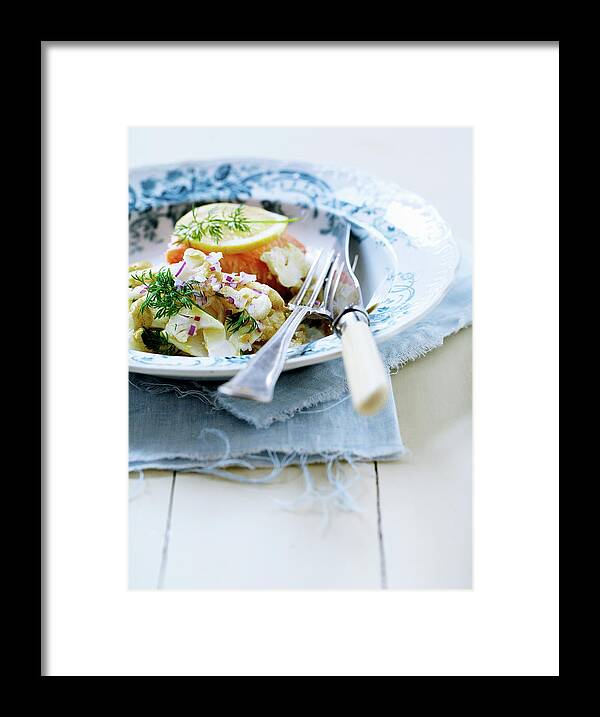 Copenhagen Framed Print featuring the photograph Plate Of Pasta With Fish by Line Klein
