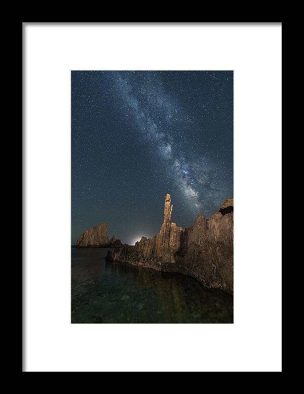 Milkyway
Stars
Night
Blue
Brown
Almeria
Cabo Framed Print featuring the photograph Pointing The Way by Manuel Jose Guillen Abad
