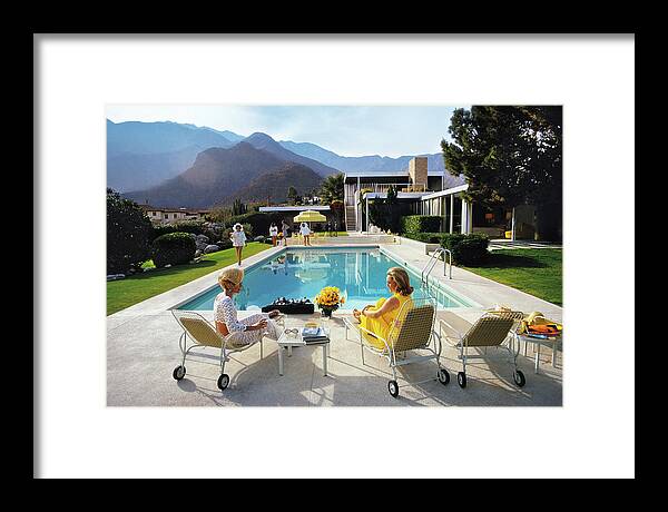 Summer Framed Print featuring the photograph Poolside Glamour by Slim Aarons