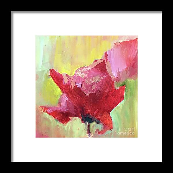 Poppy Painting Framed Print featuring the painting Poppy 2 by B Rossitto