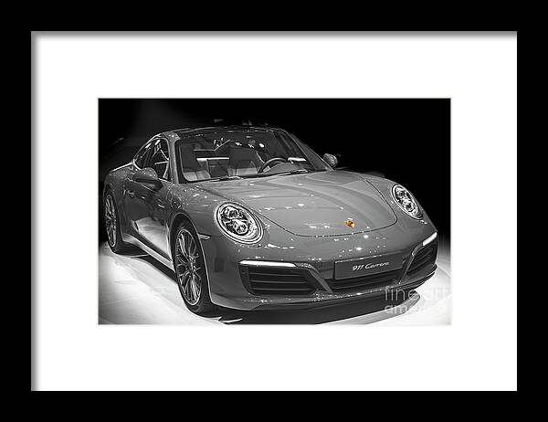 Porsche Logo Framed Print featuring the photograph Porsche Carrera 911 by Stefano Senise