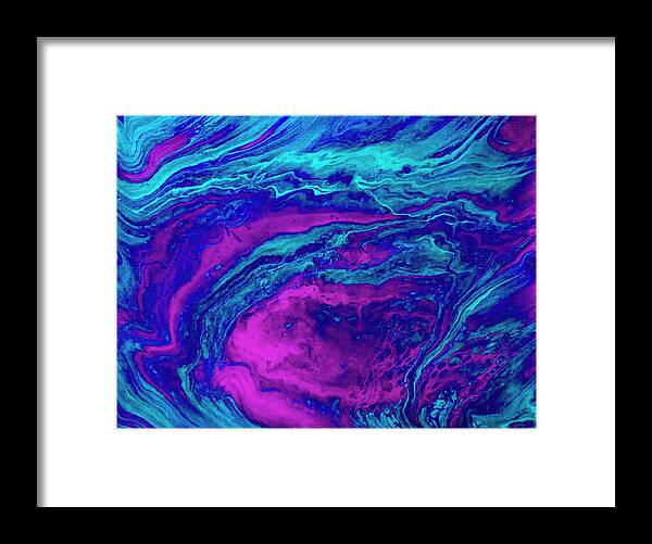Fluid Framed Print featuring the painting Portal by Jennifer Walsh
