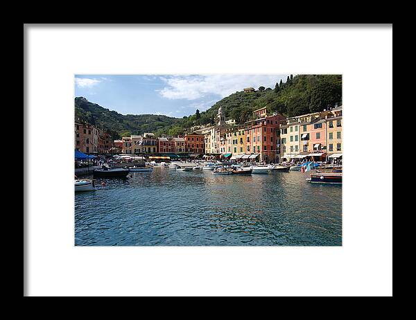 Outdoors Framed Print featuring the photograph Portofino View , Italy by Noelle Smith