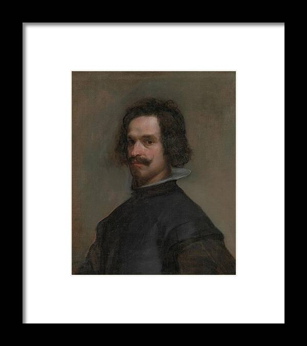 Diego Velazquez Framed Print featuring the painting Portrait Of A Man, Possibly A Self-portrait by Diego Velazquez