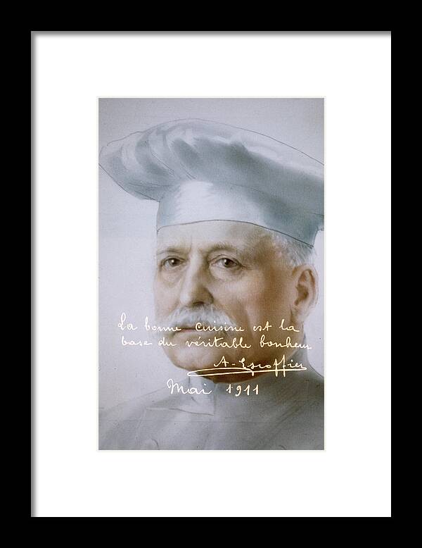 Portrait Of Auguste Escoffier Framed Print by Mark Kauffman - Fine Art  America