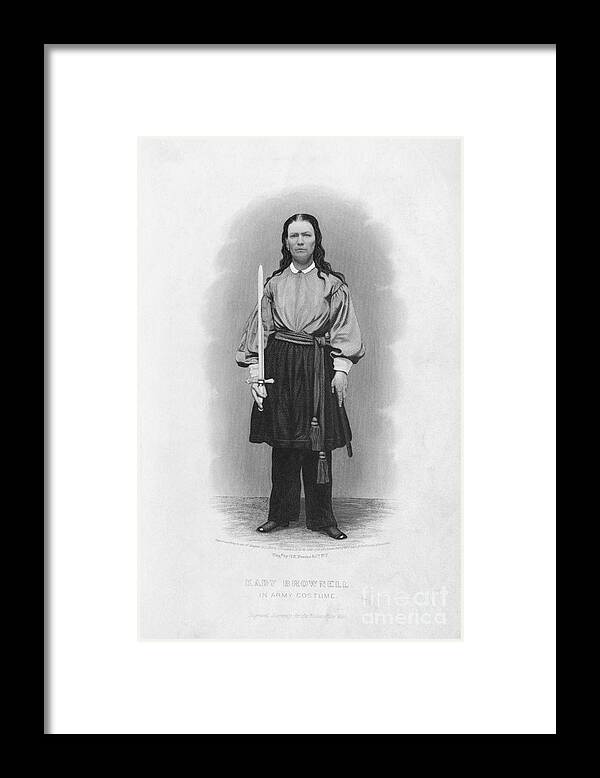 American Civil War Framed Print featuring the photograph Portrait Of Civil War Soldier Kady by Bettmann