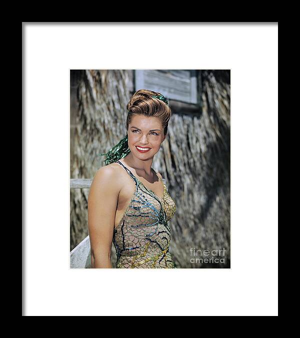 Esther Williams Framed Print featuring the photograph Portrait Of Esther Williams by Bettmann