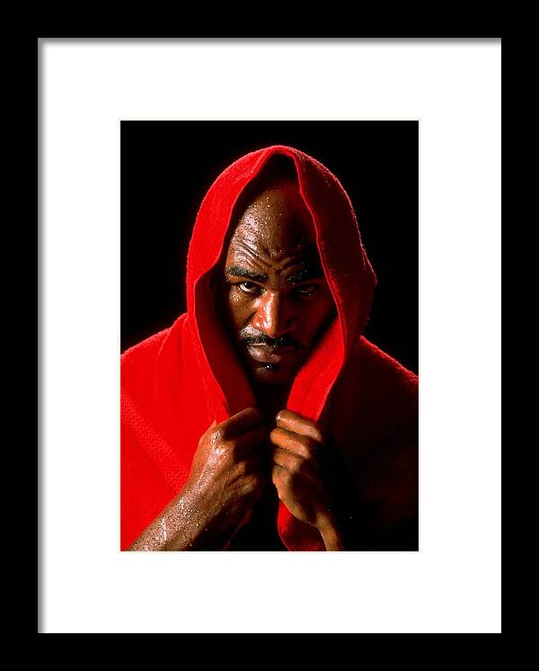 Atlanta Framed Print featuring the photograph Portrait Of Evander Holyfield by Al Bello