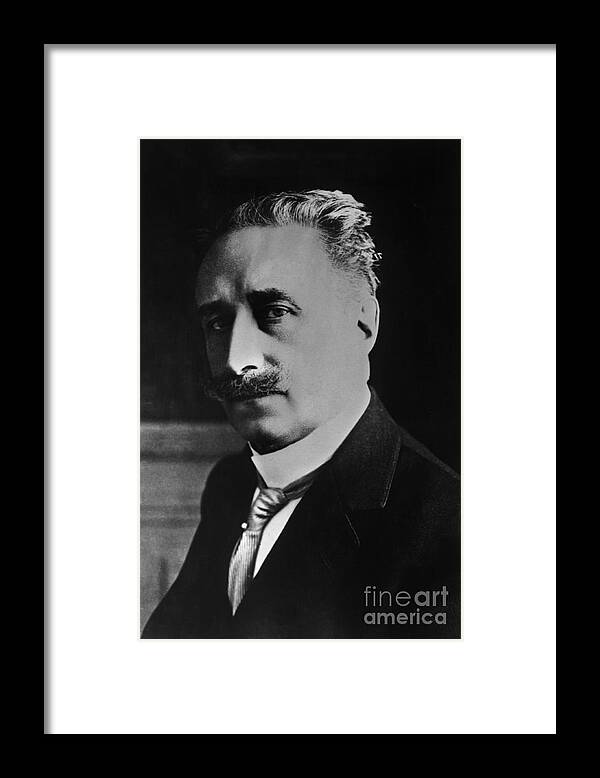 People Framed Print featuring the photograph Portrait Of French Politician M. Paul by Bettmann