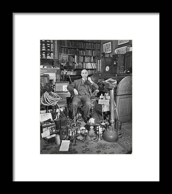 Human Interest Framed Print featuring the photograph Portrait Of Harry Price by David E Scherman