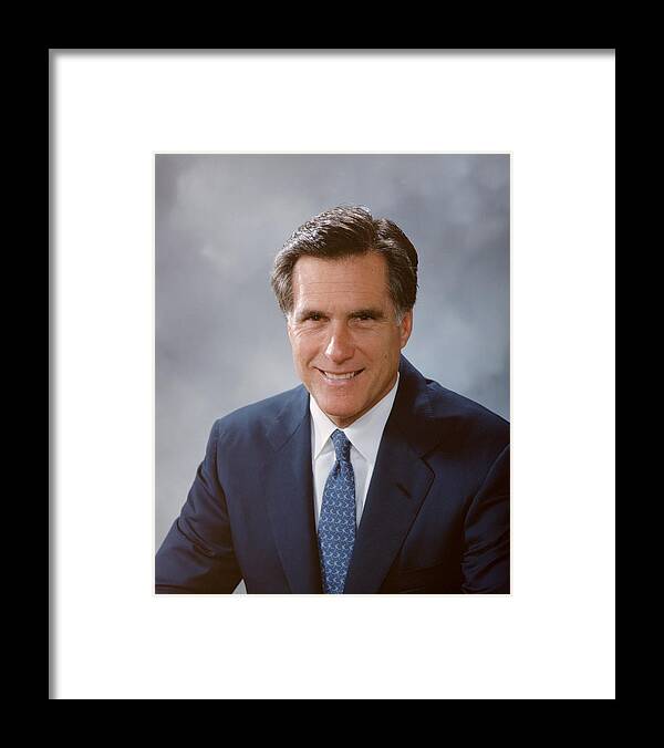 Democracy Framed Print featuring the photograph Portrait Of Mitt Romney by Bachrach