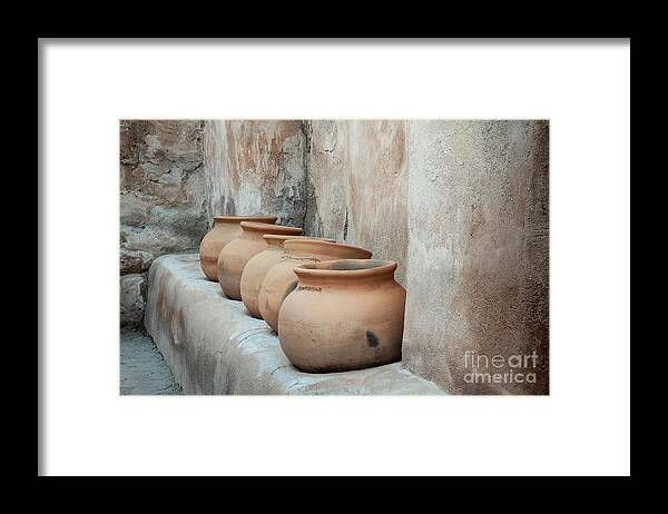 Still Life Framed Print featuring the photograph Pottery of the Past by Sandra Bronstein