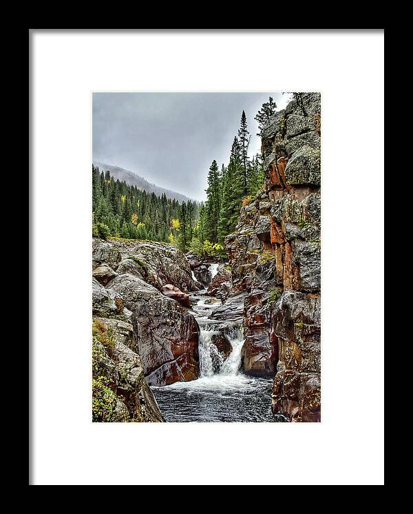 Poudre Framed Print featuring the photograph Poudre Falls by Christopher Thomas