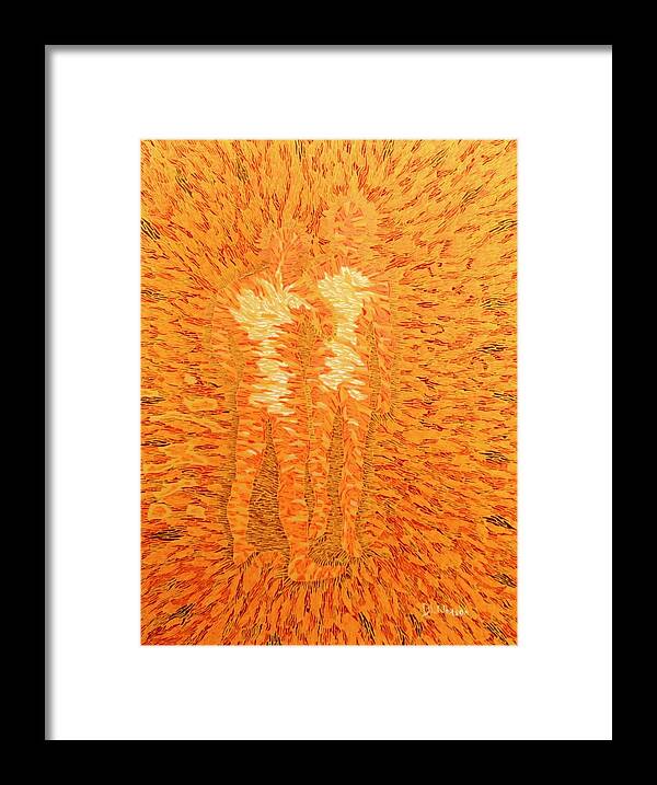 Fire Framed Print featuring the painting Power by DLWhitson
