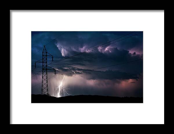 Electricity Framed Print featuring the photograph Power by Samir Paji?