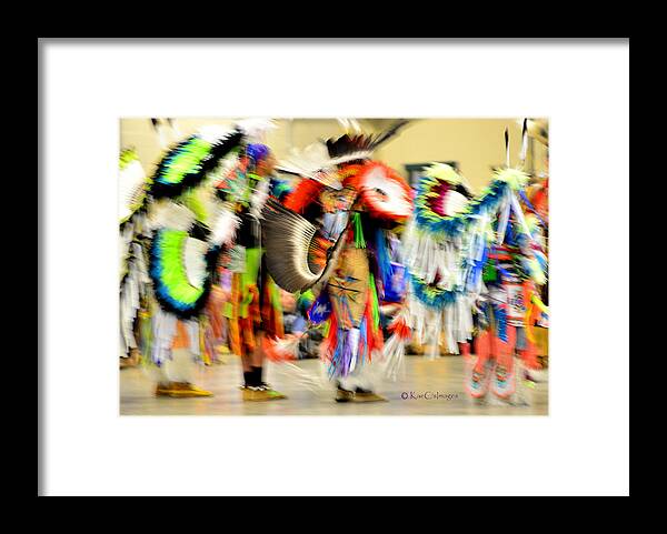 Powwow Framed Print featuring the photograph Powwow Abstraction #4 by Kae Cheatham