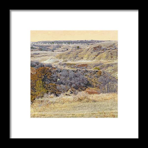 North Dakota Framed Print featuring the photograph Prairie Slopes Reverie by Cris Fulton