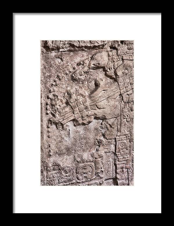 Maya Framed Print featuring the photograph Pre Columbian machine gun by Tatiana Travelways
