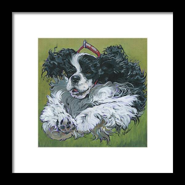 American Cocker Spaniel Framed Print featuring the painting Preston by Nadi Spencer