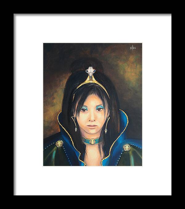 Princess Framed Print featuring the painting Princess Mai Karuki by David Bader