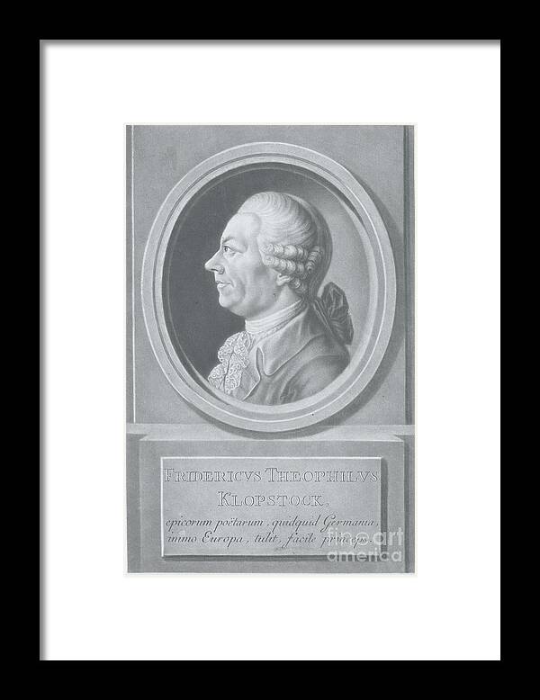 Art Framed Print featuring the photograph Profile Portrait Of German Poet by Bettmann