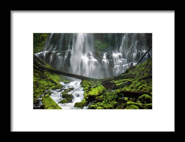 Scenics Framed Print featuring the photograph Proxy Falls by Piriya Photography