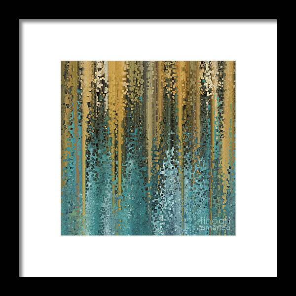 Blue Framed Print featuring the painting Psalm 37 4. My Delight. Inspirational Christian Art by Mark Lawrence